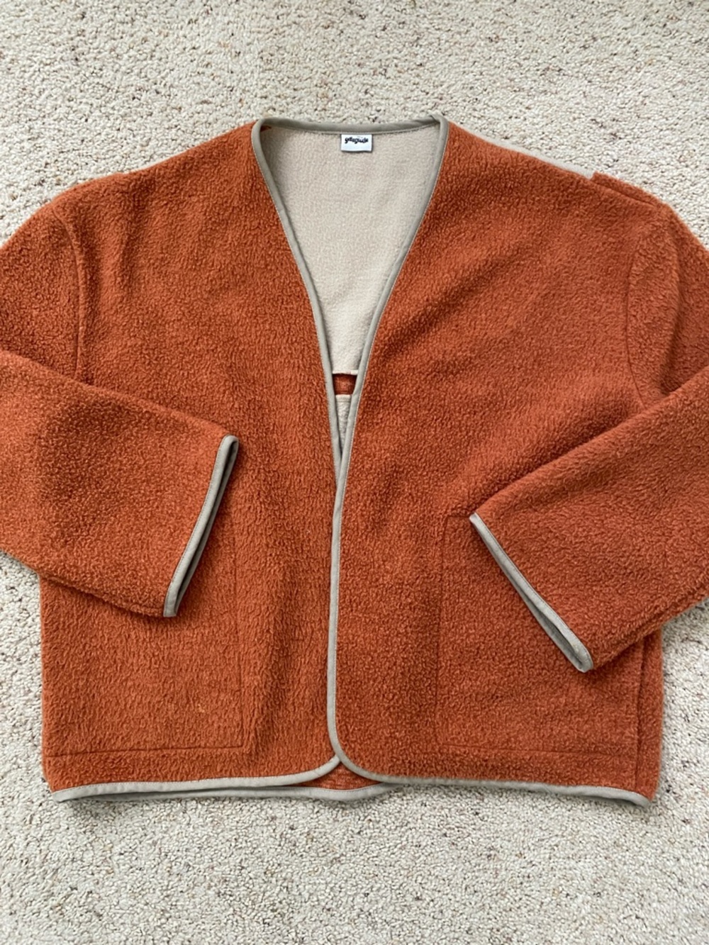 Grön Kulle Striped Fleece Jacket. One Size.